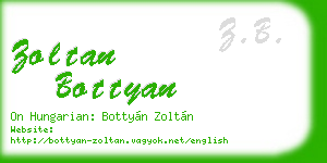 zoltan bottyan business card